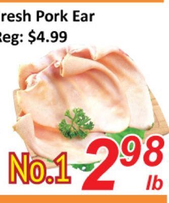 Seasons Foodmart Fresh pork ear offer
