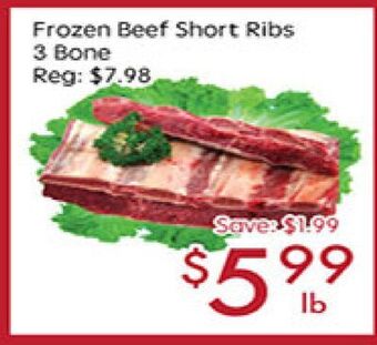 Sunny Food Mart Frozen beef short ribs offer