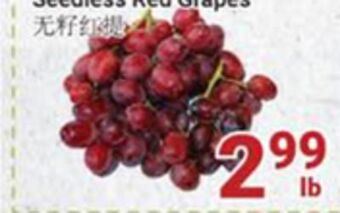 Oceans Fresh Food Market Seedless red grapes offer