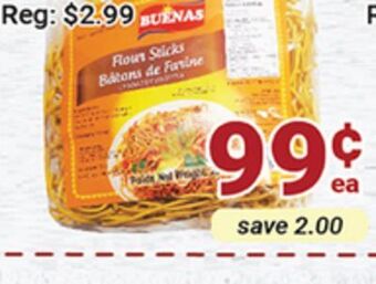 Oceans Fresh Food Market Buenas flour sticks offer