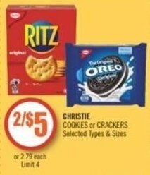 Shoppers Drug Mart CHRISTIE COOKIES or CRACKERS offer
