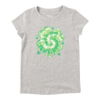 Giant Tiger St. patrick's day toddler girls t-shirt, grey offer