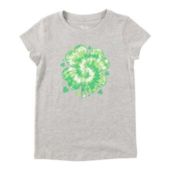 Giant Tiger St. patrick's day toddler girls t-shirt, grey offer