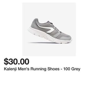 Decathlon Kalenji men's running shoes - 100 grey offer