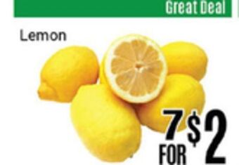 Nations Fresh Foods Lemon offer