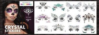 Party Expert Face & body crystal stickers offer