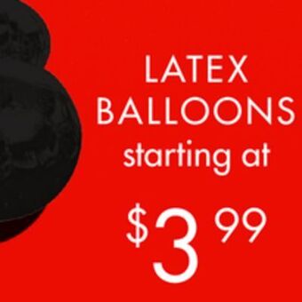 Party Expert Latex balloons offer