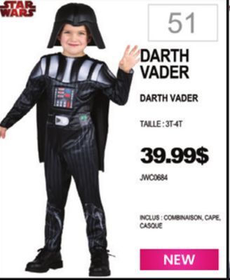 Party Expert Dart vader offer