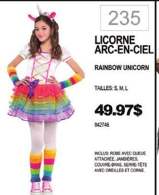 Party Expert Rainbow unicorn offer