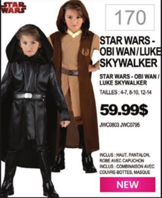 Party Expert Star wars - obi wan / luke skywalker offer