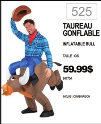 Party Expert Inflatable bull offer
