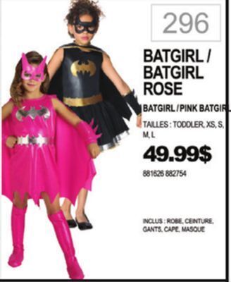 Party Expert Batgirl/pink batgirl offer