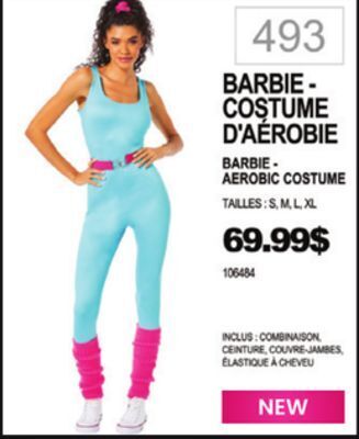 Party Expert Barbie-aerobic costume offer