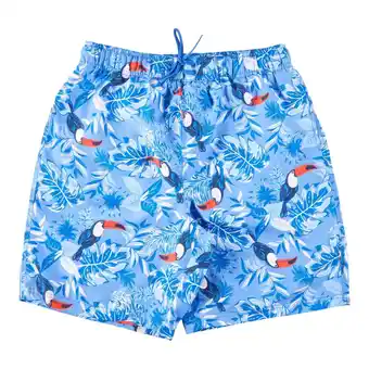 Giant Tiger Acx active men's printed swim trunks, blue offer