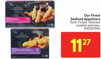 Walmart Our Finest Seafood Appetizers offer