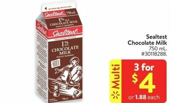 Walmart Sealtest Chocolate Milk 750ml offer
