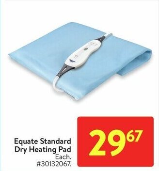 Walmart Equate Standard Dry Heating Pad offer