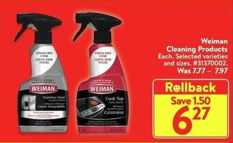 Walmart Weiman Cleaning Products offer