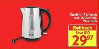 Walmart Starfrit 1.7 L Kettle offer