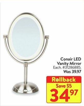 Walmart Conair LED Vanity Mirror offer