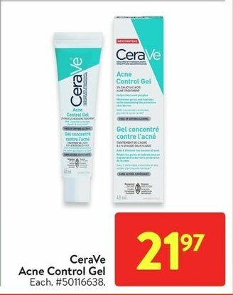 Walmart CeraVe Acne Control Gel offer