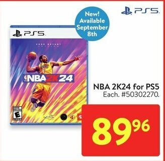 Walmart NBA 2K24 for PS5 offer