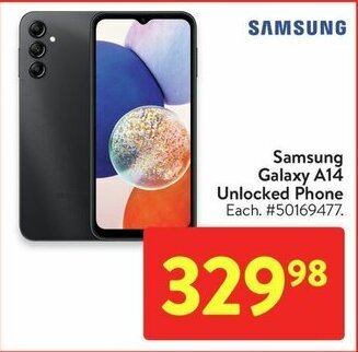 Walmart Samsung Galaxy A14 Unlocked Phone offer
