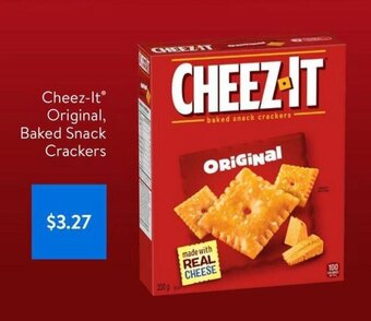 Walmart Cheez-It Original, Baked Snack Crackers offer