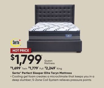 Sleep Country Serta perfect sleeper elite taryn mattress offer