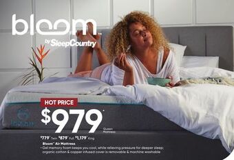 Sleep Country Bloom air mattress offer