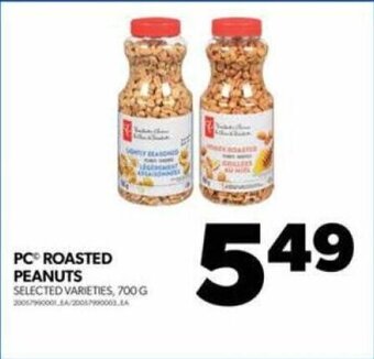 Real Canadian Superstore PC ROASTED PEANUTS 700 G offer