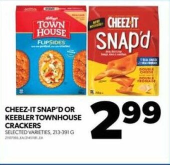 Real Canadian Superstore CHEEZ-IT SNAP'D OR KEEBLER TOWNHOUSE CRACKERS offer