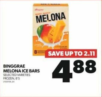 Real Canadian Superstore BINGGRAE MELONA ICE BARS offer