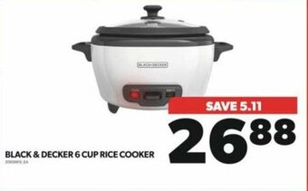Real Canadian Superstore BLACK & DECKER 6 CUP RICE COOKER offer