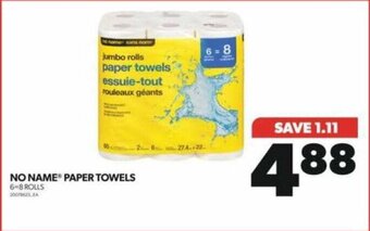 Real Canadian Superstore NO NAME PAPER TOWELS offer