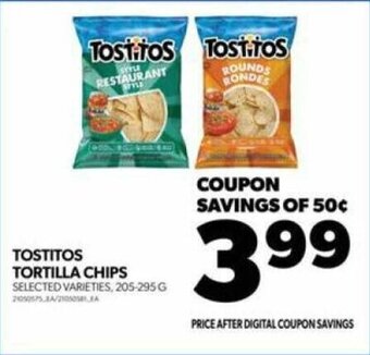 Real Canadian Superstore TOSTITOS TORTILLA CHIPS offer