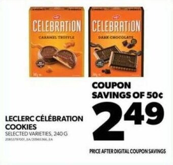 Real Canadian Superstore LECLERC CÉLÉBRATION COOKIES 240 G offer