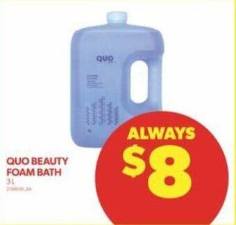 Real Canadian Superstore QUO BEAUTY FOAM BATH offer