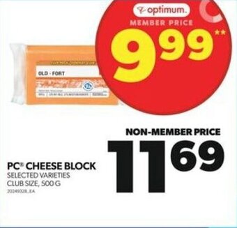 Real Canadian Superstore PC CHEESE BLOCK offer