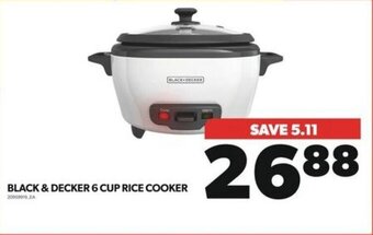 Real Canadian Superstore BLACK & DECKER 6 CUP RICE COOKER offer