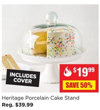 Kitchen Stuff Plus Heritage porcelain cake stand offer