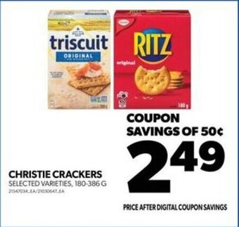 Real Canadian Superstore CHRISTIE CRACKERS 180-386 G offer