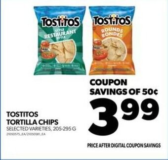 Real Canadian Superstore TOSTITOS TORTILLA CHIPS 205-295 G offer