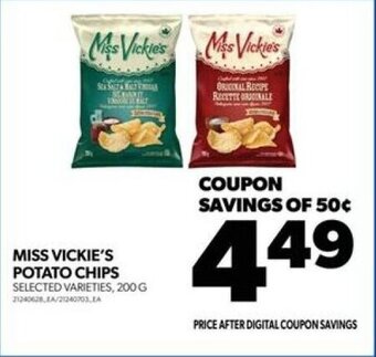 Real Canadian Superstore MISS VICKIE'S POTATO CHIPS 200 G offer