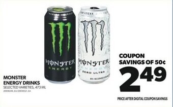 Real Canadian Superstore MONSTER ENERGY DRINKS 473 ML offer