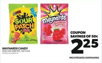 Real Canadian Superstore MAYNARDS CANDY 150/154 G offer