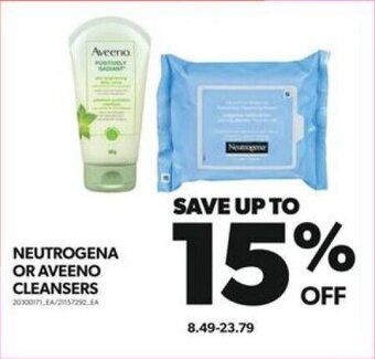 Real Canadian Superstore NEUTROGENA OR AVEENO CLEANSERS offer