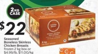 Sobeys Seasoned Boneless Skinless Chicken Breasts offer