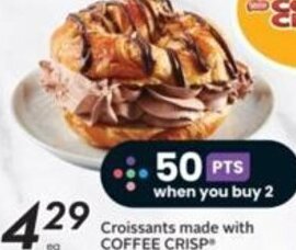 Sobeys Croissants made with COFFEE CRISP offer