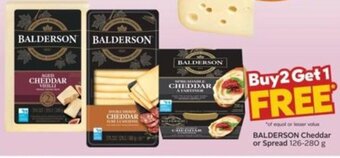 Sobeys BALDERSON Cheddar or Spread 126-280 g offer